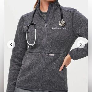 Figs on-shift sweater knit jacket